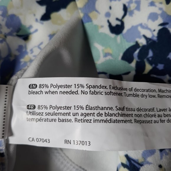 Balance Collection Women's Capri Leggings Size S Floral Dry-Wik 2021 Line NWT! - Picture 10 of 11